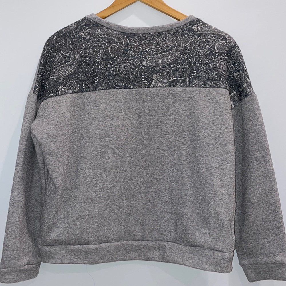 Paisley Crew Neck Sweater